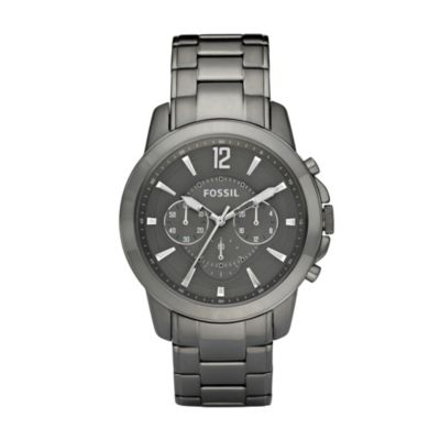 Fossil Men's Grey Dial Gunmetal Grey Bracelet Watch - Product number 9673601