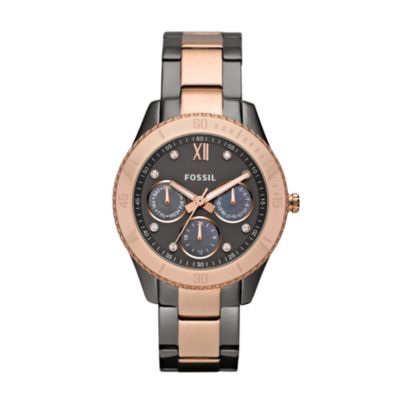 Fossil Ladies' Multi Dial Two Colour Bracelet Watch - Product number 9673717