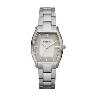 Fossil Ladies' Silver Dial Stainless Steel Bracelet Watch - Product number 9673733