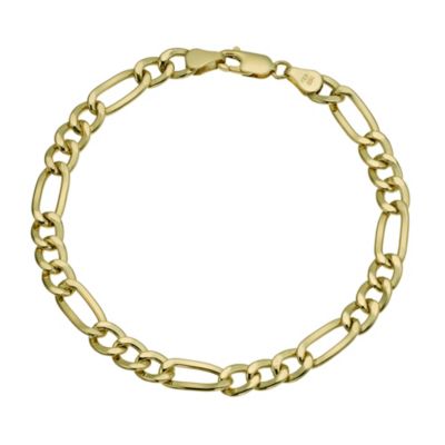 Together Bonded Silver & 9ct gold Fiagro Bracelet 8" - Product number 9680365