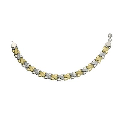 Together Bonded Two Colour Fancy Bracelet 7.25" - Product number 9684344