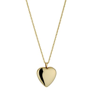 Silver and 9ct Yellow Gold Heart Locket