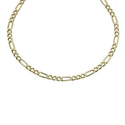Together Bonded Silver & 9ct Gold Figaro Chain 20" - Product number 9687564
