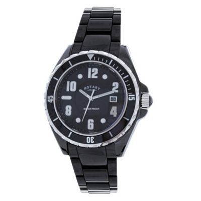 Rotary Men's Black Ceramic Bracelet Watch