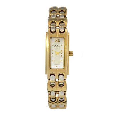 Rotary Ladies' Two Colour Gold Plated Bracelet WatchRotary Ladies' Two Colour Gold Plated Bracelet W
