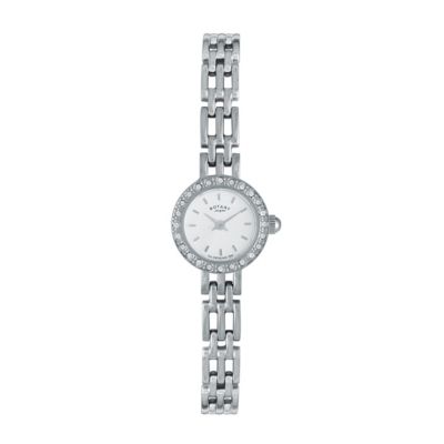 Rotary Ladies' Stone Set Stainless Steel Bracelet WatchRotary Ladies' Stone Set Stainless Steel Brac