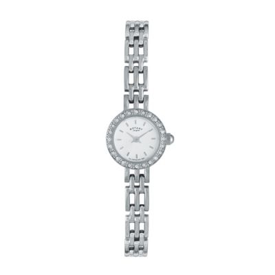 Rotary Ladies' Stone Set Stainless Steel Bracelet WatchRotary Ladies' Stone Set Stainless Steel Brac