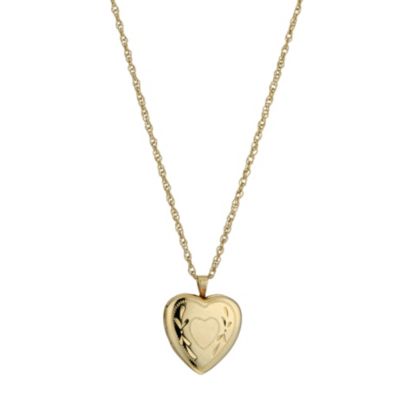 Bonded Silver and 9ct Gold Small Heart Locket