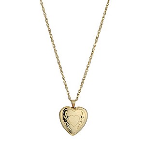 Bonded Silver and 9ct Gold Small Heart Locket