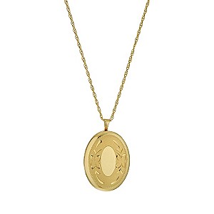 Together Bonded Silver and 9ct Gold Oval Locket 18`