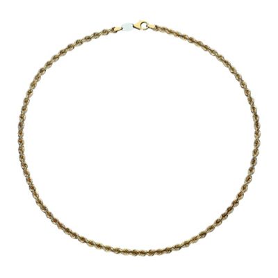 Together Bonded Silver & 9ct Gold Rope Necklace