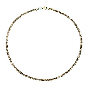 Together Bonded Silver & 9ct Gold Rope Necklace