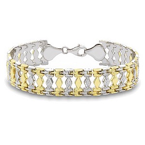 Together Bonded 9ct Yellow gold and Silver BraceletTogether Bonded 9ct Yellow gold and Silver Bracel