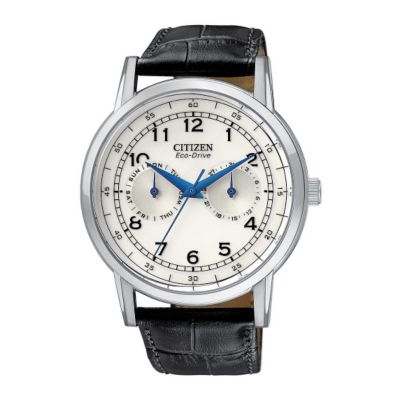 Citizen Eco Drive Men's Vintage Black Strap Watch - Product number 9689621