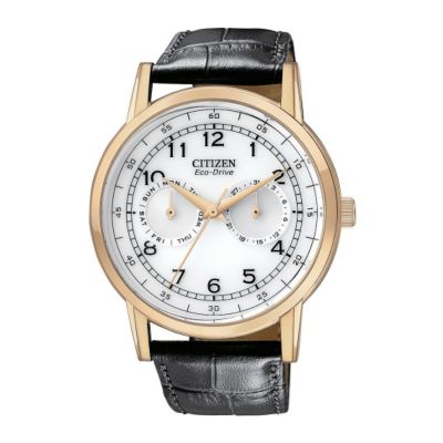 Citizen Eco Drive Men's Vintage Black Strap Watch - Product number 9689656