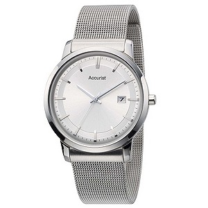 Accurist Men's Stainless Steel Mesh Bracelet Watch