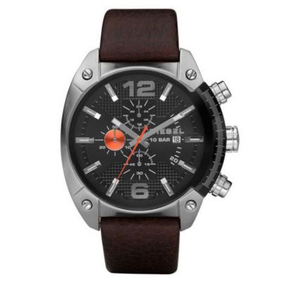 Diesel Men's Large Brown Strap Watch