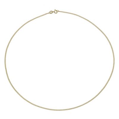Together Bonded Silver & 9ct Gold 18" Open Curb Chain - Product number 9690077