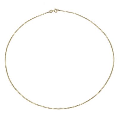 Together Bonded Silver & 9ct Gold 20" Open Curb Chain - Product number 9690085