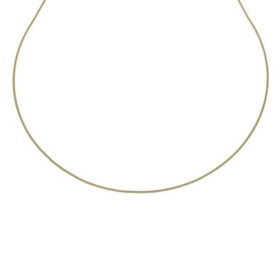 Together Bonded Silver & 9ct Yellow Gold 16" Curb Chain - Product number 9690093