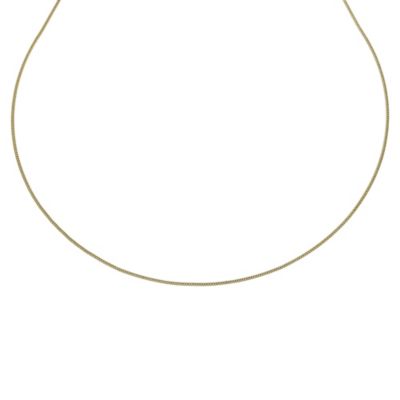 Together Bonded Silver & 9ct Yellow Gold 18" Curb Chain - Product number 9690107