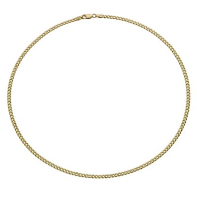 Together Bonded Silver & 9ct Gold 20" Solid Curb Chain - Product number 9690204