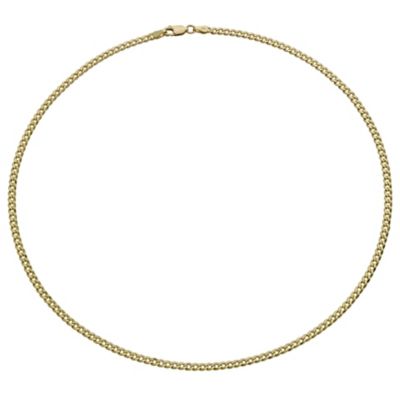 Together Bonded Silver & 9ct Gold 24" Solid Curb Chain - Product number 9690212