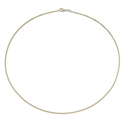 Together Bonded Silver & 9ct Gold 20" Big Box Chain - Product number 9690514