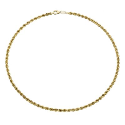 Together Bonded Silver & 9ct Gold Rope Necklace