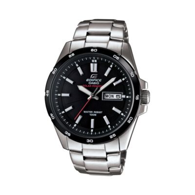Casio Solar Powered Black Dial Bracelet Watch - Product number 9690654
