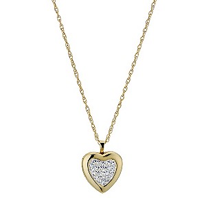 Together Bonded Silver & 9ct Gold Crystal Locket