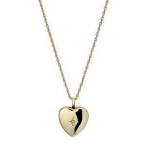 Together Bonded Silver & 9ct Gold Diamond LocketTogether Bonded Silver & 9ct Gold Diamond Locket