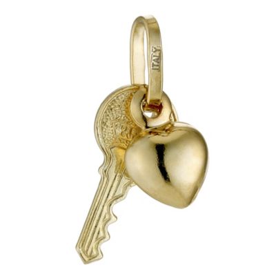 Bonded Silver and 9ct Gold Key and
