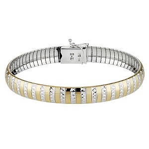 Together Bonded Silver & Gold Omega BraceletTogether Bonded Silver & Gold Omega Bracelet