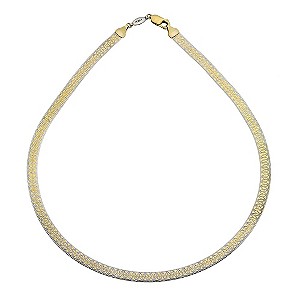 Herringbone Necklace on Silver   Gold 17  Swirl Herringbone Necklace   Product Number 9694161