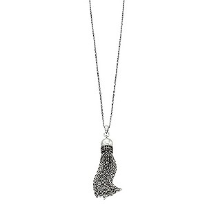 Fiorelli Beaded Tassel Necklace