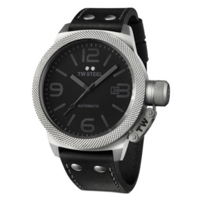 TW Steel men's automatic stainless steel black strap watch - Product number 9696865