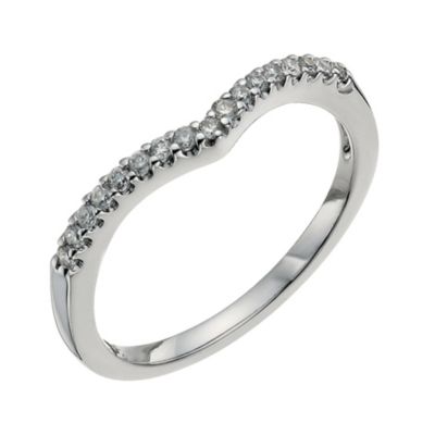 18ct white gold diamond bridal ring - Product number 9703217
