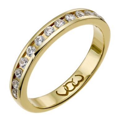 18ct gold third carat diamond channel set eternity ring - Product number 9709894