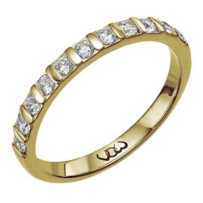 18ct gold third carat diamond bar eternity ring - Product number 9710019
