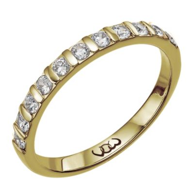 9ct gold third carat diamond bar eternity ring - Product number 9710809