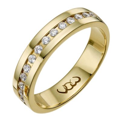 18ct gold one carat diamond channel set eternity ring - Product number 9714634
