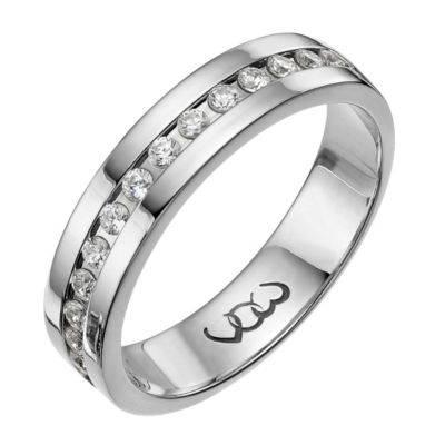 Platinum one carat diamond channel set eternity ring - Product number 9716254
