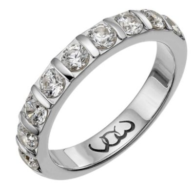 Platinum one carat diamond bar eternity ring - Product number 9716386