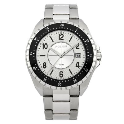 Police Men's Stainless Steel Black Bezel Bracelet Watch - Product number 9716645