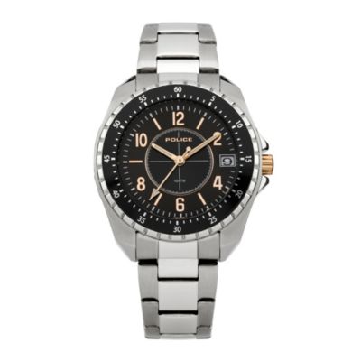 Police Men's Black Dial Stainless Steel Bracelet Watch - Product number 9716726