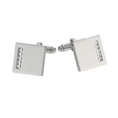 H Samuel Swarovski Crystal Set Cufflinks