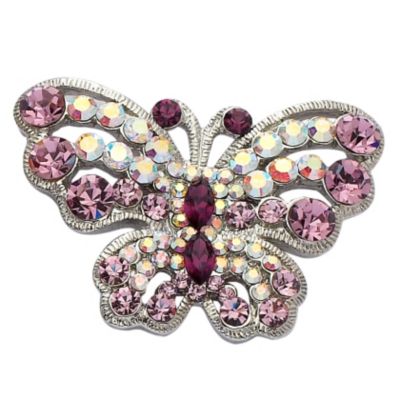 Purple Butterfly Brooch