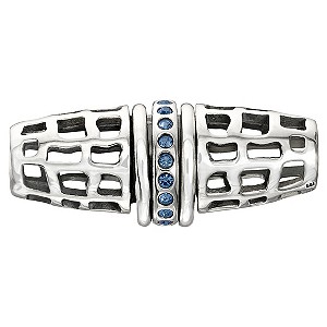 Chamilia Ellipse Blue Crocodile Bead