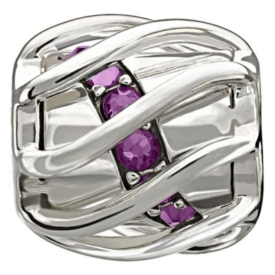 Chamilia Enchanting Spiral Purple Swarovski Element Bead - Product number 9723935
